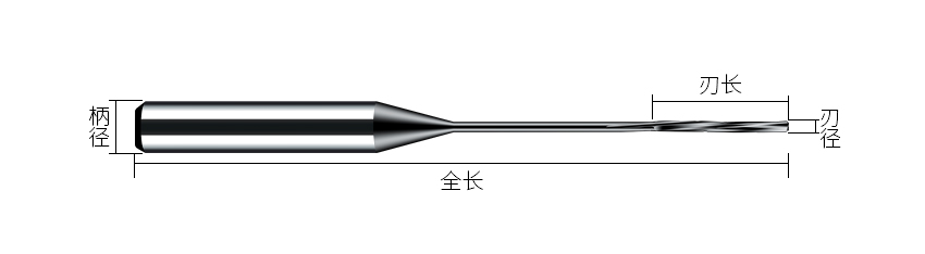 黑色微小径铰刀